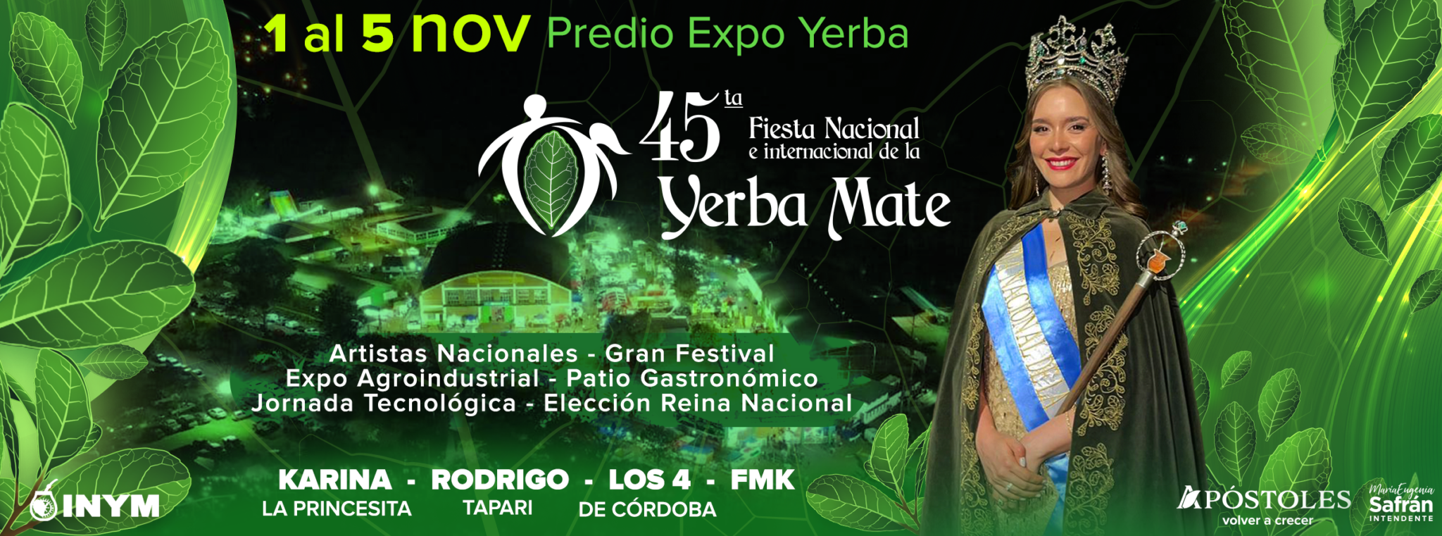 Todo listo en Apóstoles para la Fiesta de la Yerba Mate | Fiestas y Caminos